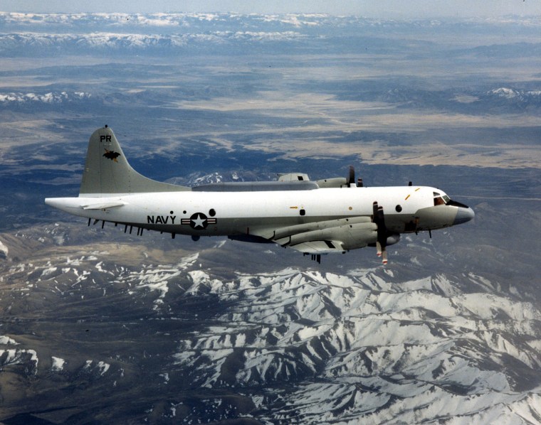 A U.S. Navy EP-3 surveillance plane.