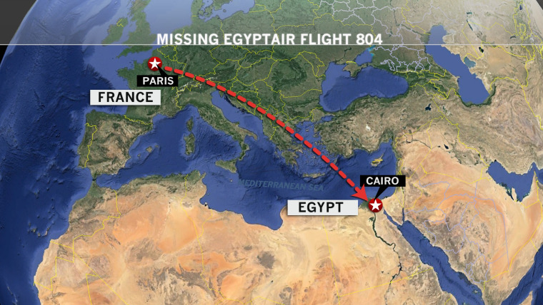 Image: MS804 flight map