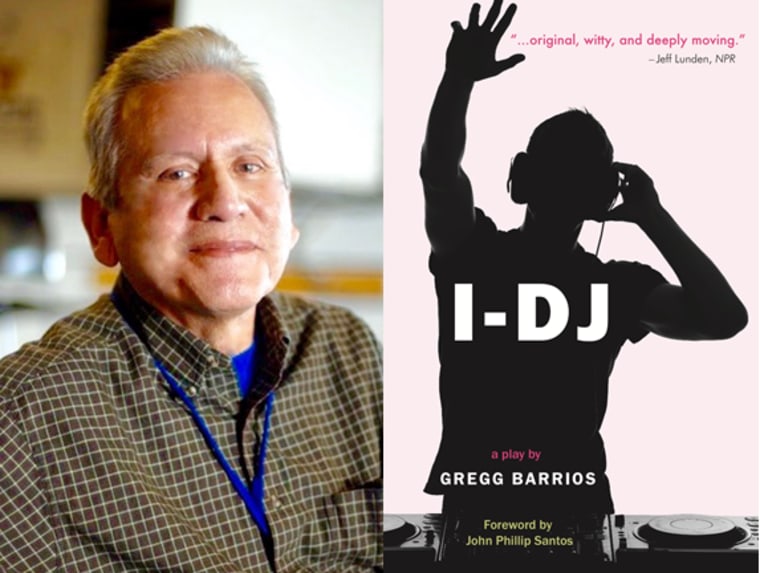 Writer Gregg Barrios and his new book, \"I-DJ.\"