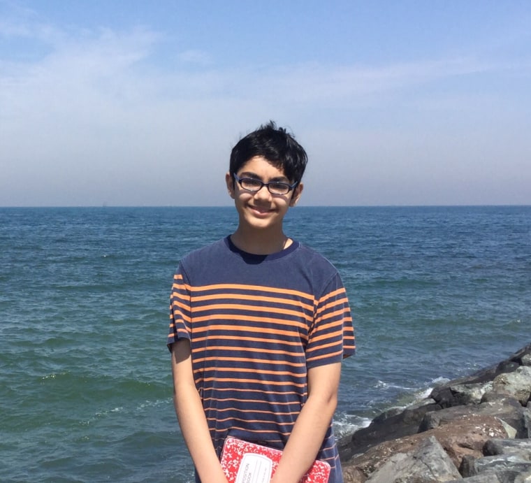 Tanishq Abraham, seen in April 2016, was accepted to two colleges at only 12 years old.