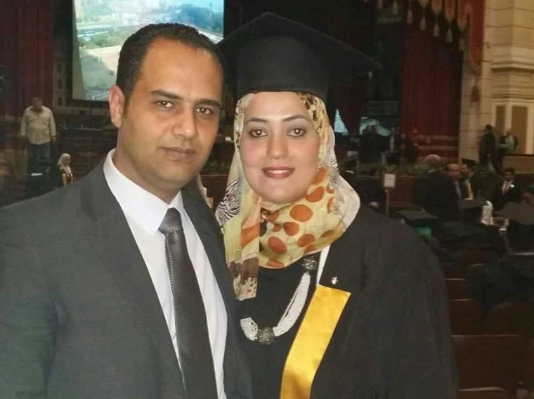 MS804 passengers Ahmed el Ashry and Reham Mosad, husband and wife.