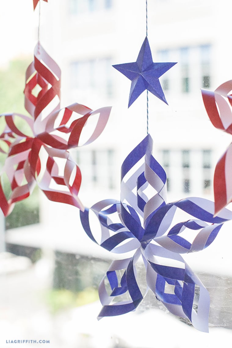 DIY patriotic paper stars
