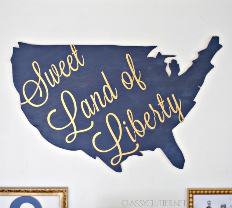 DIY United States Wall Art