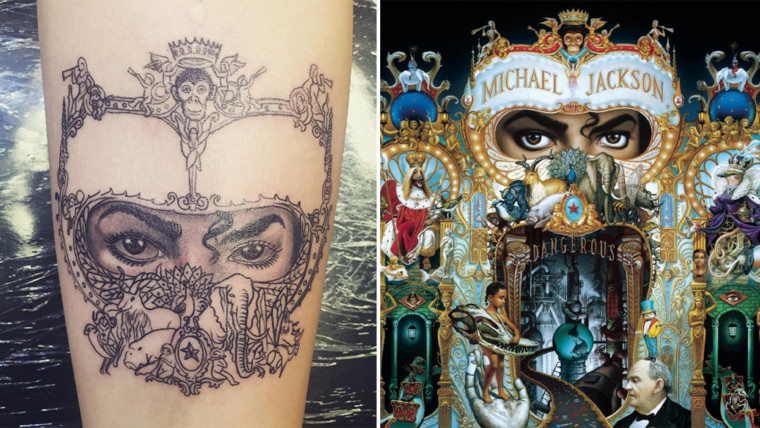 Michael Jackson Portrait Tattoo | Portrait tattoo, Color tattoo, Portrait