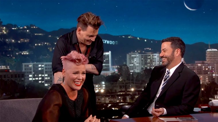 Johnny Depp Surprises P!nk