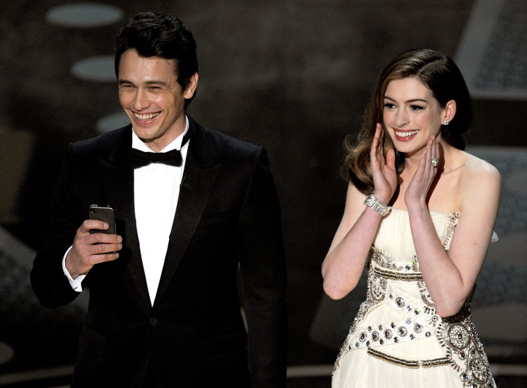 James Franco and Anne Hathaway