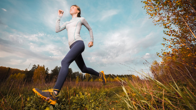 Woman, jog, exercise