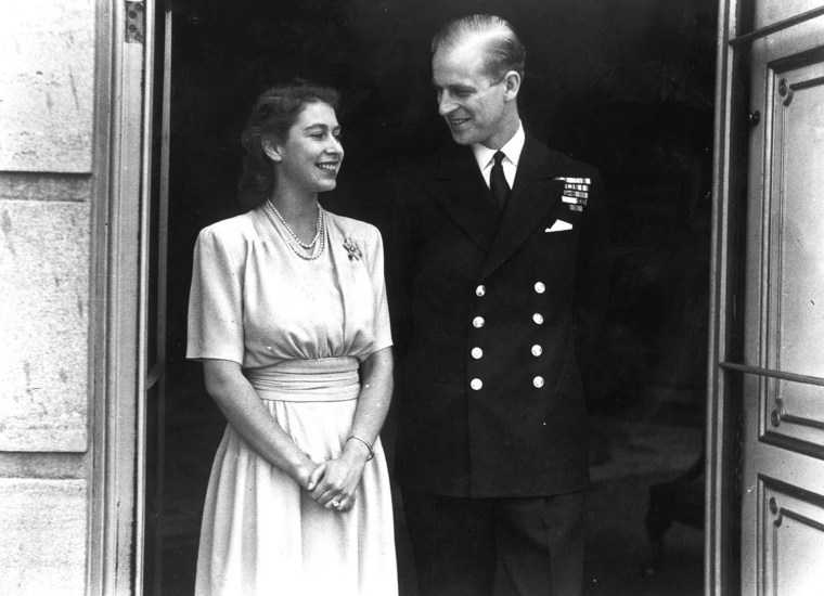 Princess Elizabeth and then-Philip Mountbatten