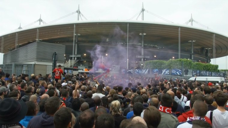 Image: Fans outside the Stade de France on May 21, 2016