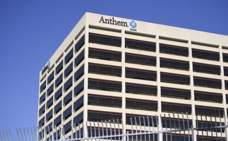 The office building of health insurer Anthem is seen in Los Angeles, California