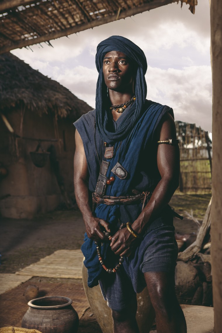 Actor Malachi Kirby portrays Kunta Kinte in the HISTORY miniseries remake of "Roots."