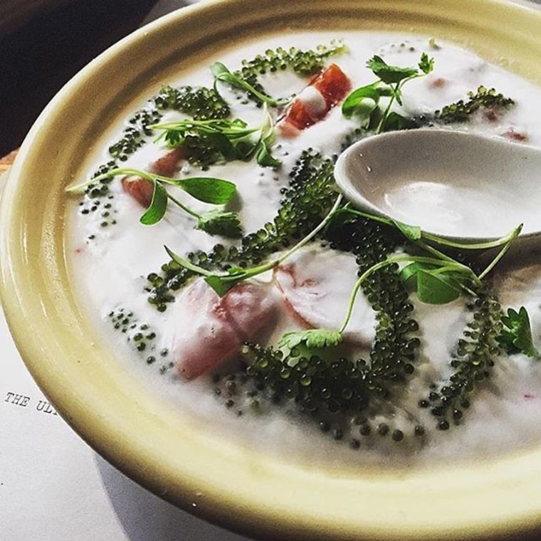 Nama sea pearls, which Los Angeles chef Louis Tikaram grew up eating.