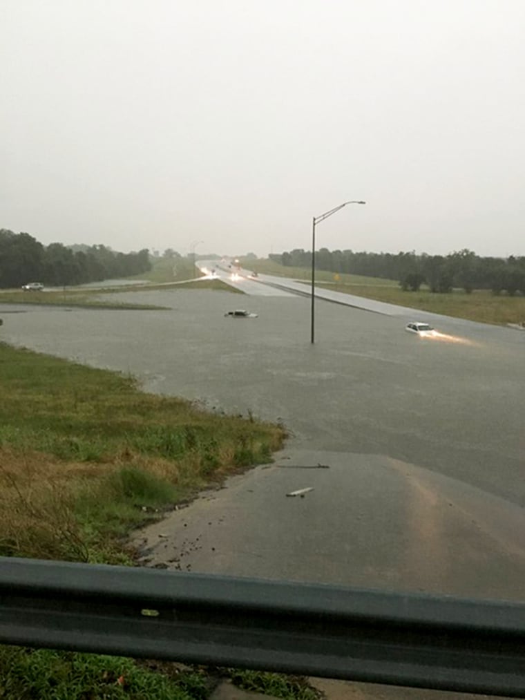 Photo taken at the intersection of Highway 36 and 290 East at 7:09pm local on May 26, 2016.