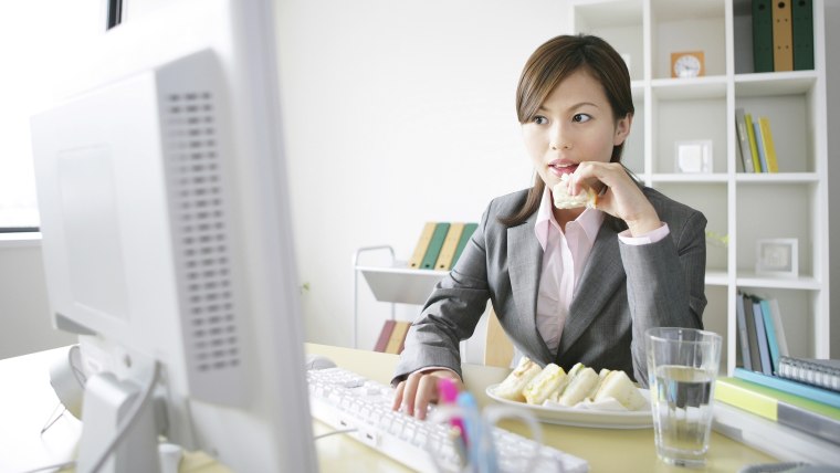 eating at your desk