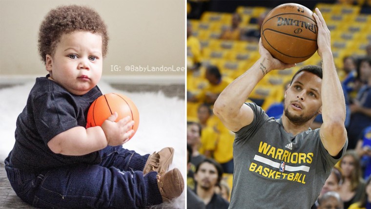 Baby Landon Lee, "stuff curry" and the real Steph Curry