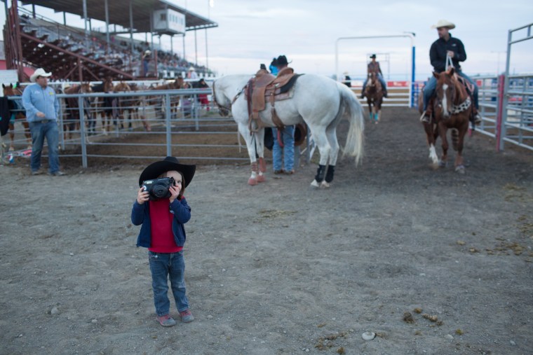 Hawkeye Huey at the rodeo