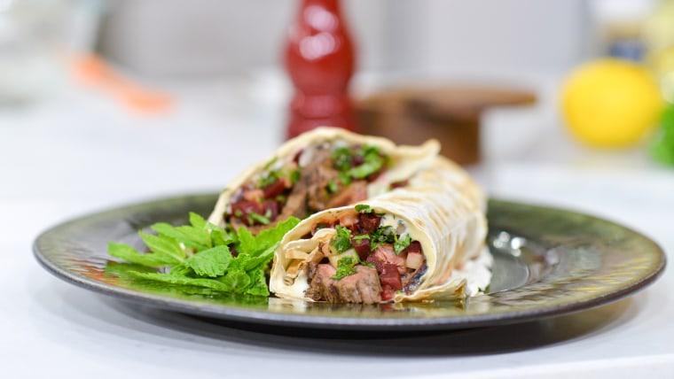 Aarti Sequeira cooks up Flank Steak Shawarma