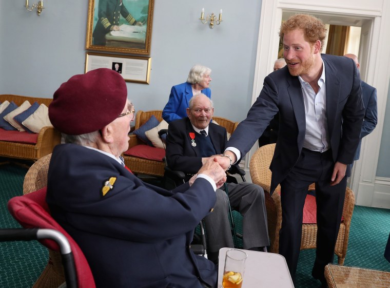 Image: Prince Harry Attends Reception For Normandy Veterans