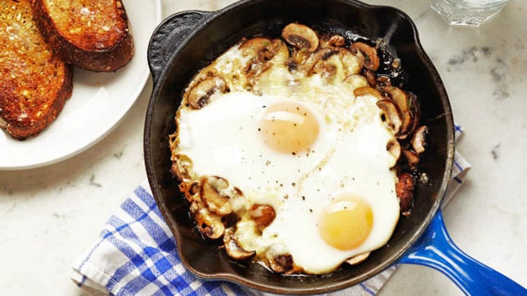 Father's Day Breakfast: Baked Eggs with Mushrooms