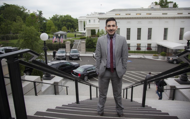 Image: Young Latinos of the Obama White House . Former staffer Tom?s Talamante.