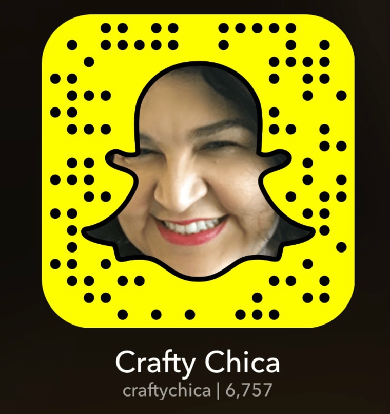 @CraftyChica on Snapchat.