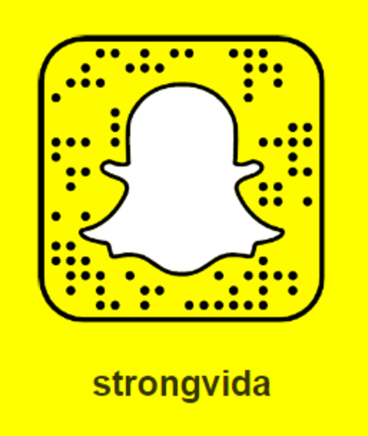 @StrongVida on Snapchat.