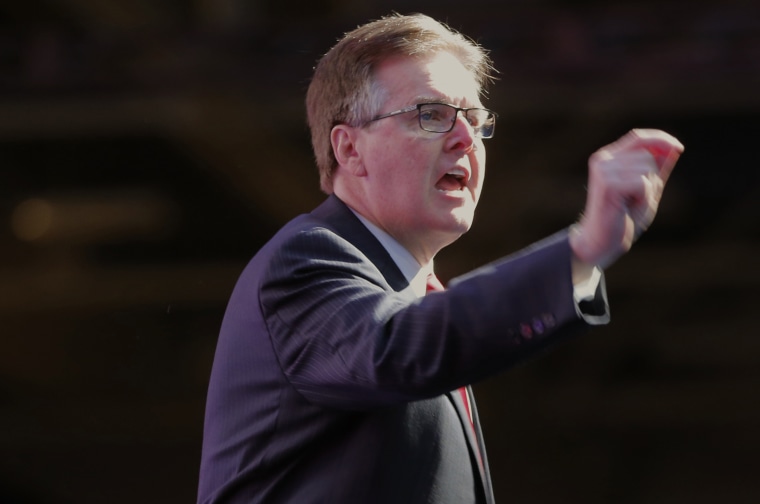 Lt. Gov. Dan Patrick speaks at the Republican Party of Texas State Convention at the Kay Bailey Hutchison Convention Center, Thursday, May 12, 2016 in Dallas.