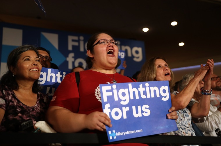 Image: Hillary Clinton Campaigns In Southern California