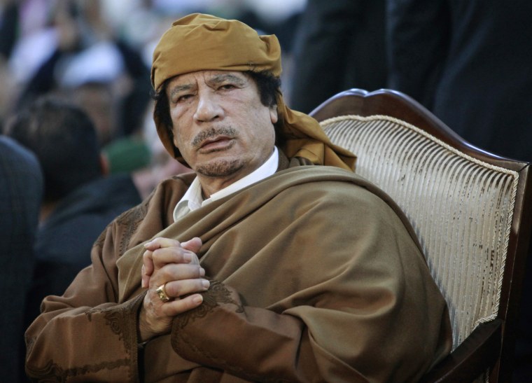 Image: Moammar Gadhafi (Ismail Zitouny /Reuters file)