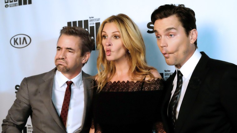 Dermot Mulroney, Julia Roberts and Matt Bomer