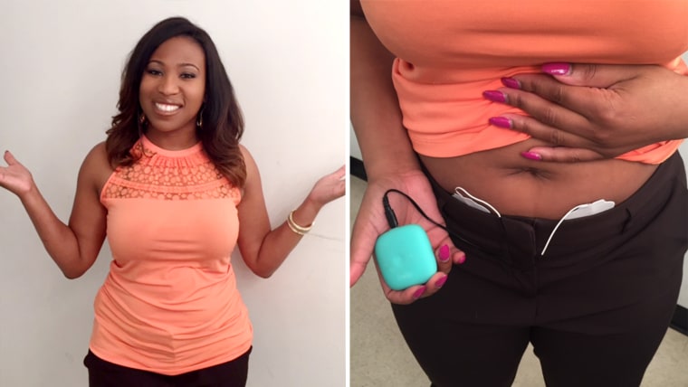 Device that helps with menstrual cramps called Livia.