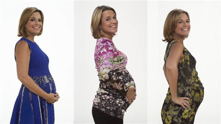 Maternity wear was a hot topic of debate for Savannah - then - and will most likely be again now.