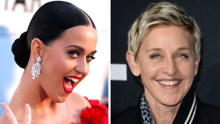 Katy Perry and Ellen DeGeneres