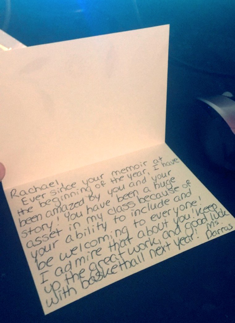 Colorado high school teacher who wrote heartfelt notes to more than 100 students