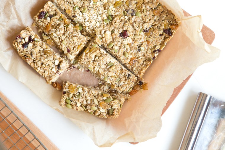 Nut-Free Energy Bars: Cut into 10 pieces