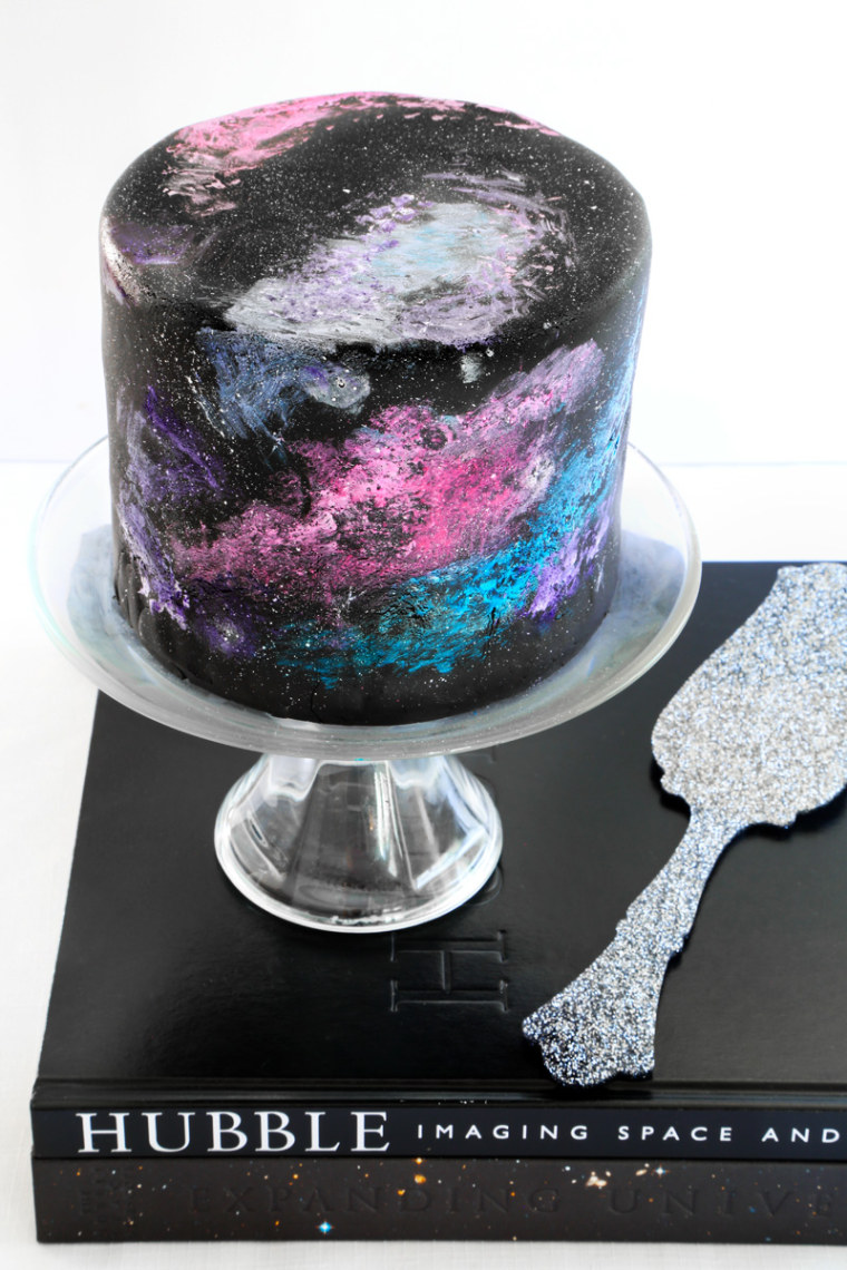 Black Velvet Nebula Galaxy Cake