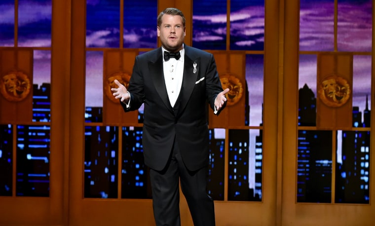James Corden at the 70th Annual Tony Awards at The Beacon Theatre in New York City.