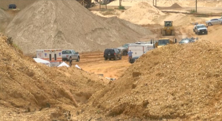 Image: The site of the landslide