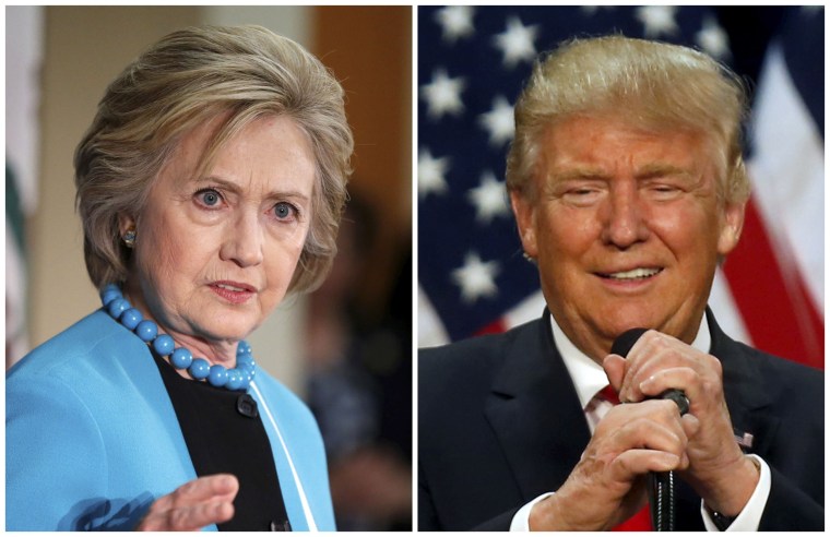 Image: A combination photo of U.S. Democratic presidential candidate Hillary Clinton and Republican presidential candidate Donald Trump