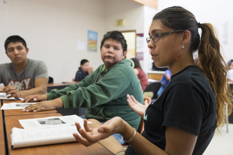 Students from Columbia University mentor high school and younger students on New Mexico's Native American communities via a program called AlterNative which aims to reduce the drop-out rate and encourage college enrollment.