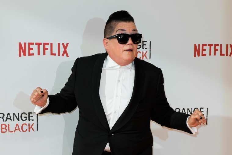 Lea DeLaria during the 'Orange is the New Black' Europe Premiere at Kino in der Kulturbrauerei on June 7, 2016 in Berlin, Germany.