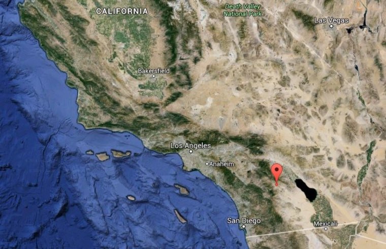 Image: Map showing quake epicenter