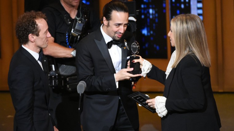 Jeffrey Seller, Lin-Manuel Miranda, Barbra Streisand