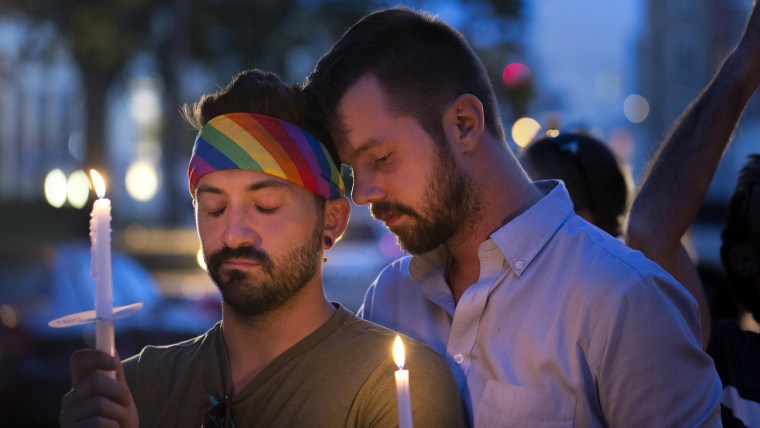 Candlelight vigil for the victims of the Orlando massacre