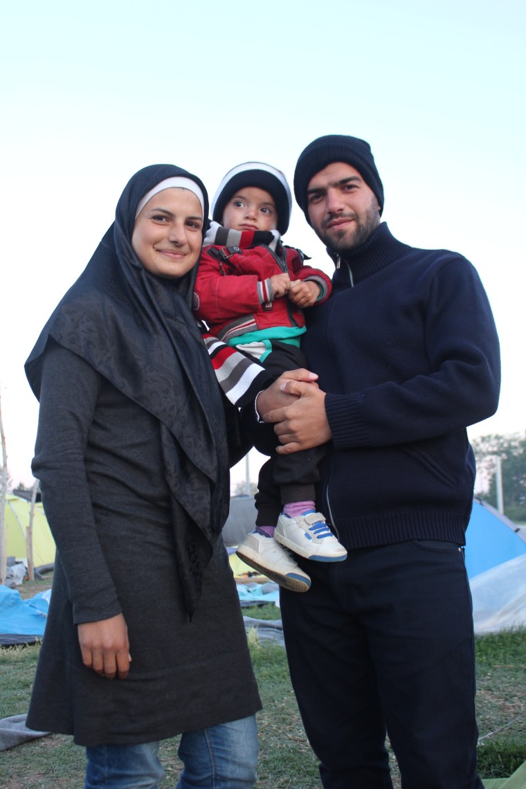 refugee dad with family