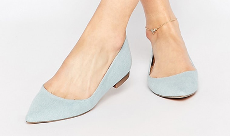 ASOS LOST Pointed Ballet Flats