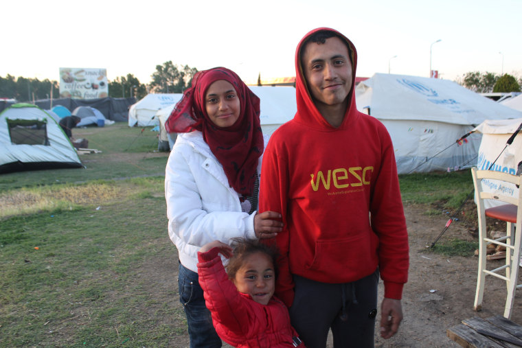 refugee dad with family