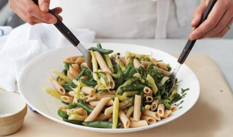 Pasta Salad with Peas and Summer Beans