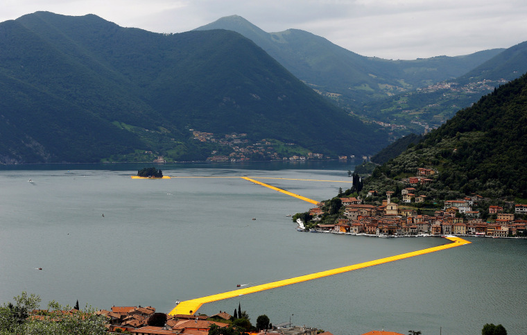 The Floating Piers at Lake Iseo, Italy