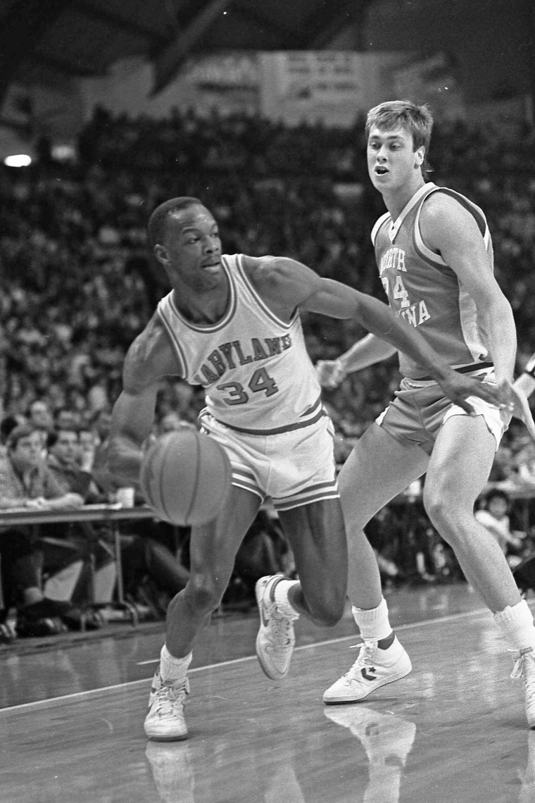 Len Bias plays with the University of Maryland Terrapins in the 1980s.